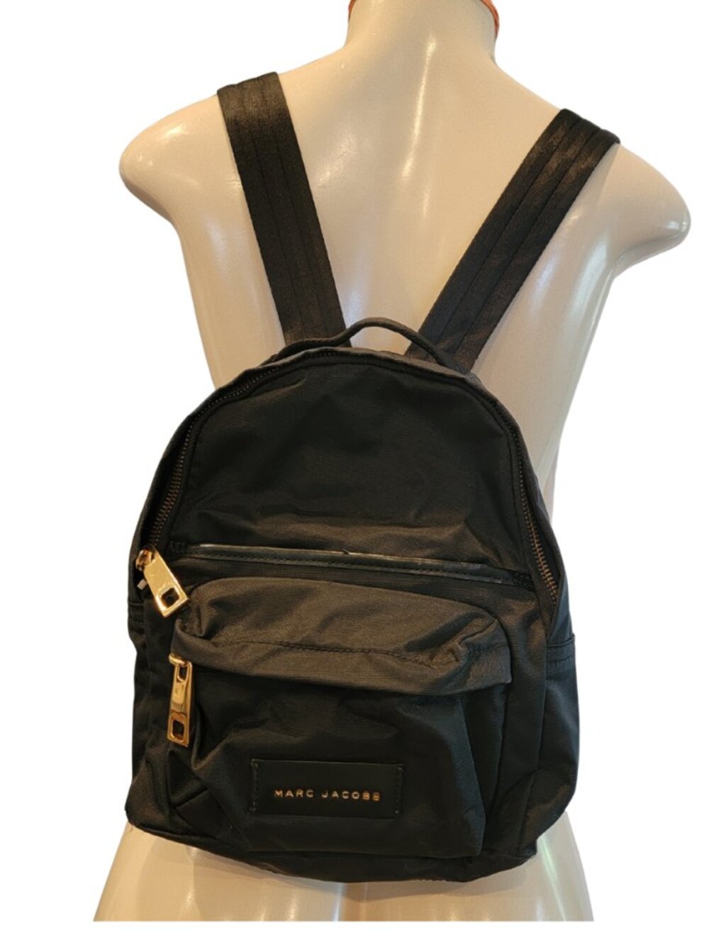 Black Marc Jacobs Nylon Varsity Mini Backpack